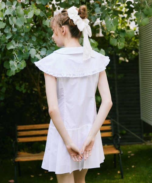 idem(イデム)の「double collar sailor onepiece / セーラーカラーミニワンピース(ワンピース・レディース・ネイビー/ホワイト・FREE)」の11枚目の写真