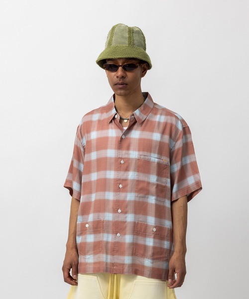 UNION（UNION TOKYO）（ユニオン）の「UNION TOKYO DEANE SS SHIRT ユニオントーキョー シャツ（シャツ/ブラウス・メンズ・ダークブラウン/パープル・S/M/L/XL）」の22枚目の写真