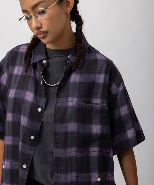 UNION（UNION TOKYO）（ユニオン）の「UNION TOKYO DEANE SS SHIRT ユニオントーキョー シャツ（シャツ/ブラウス・メンズ・ダークブラウン/パープル・S/M/L/XL）」の16枚目の写真