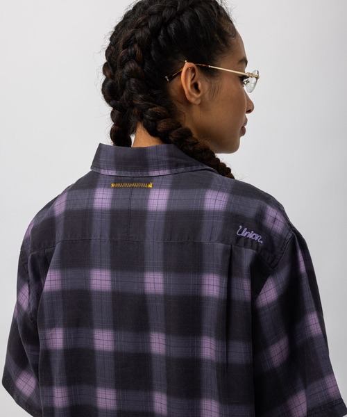 UNION（UNION TOKYO）（ユニオン）の「UNION TOKYO DEANE SS SHIRT ユニオントーキョー シャツ（シャツ/ブラウス・メンズ・ダークブラウン/パープル・S/M/L/XL）」の20枚目の写真