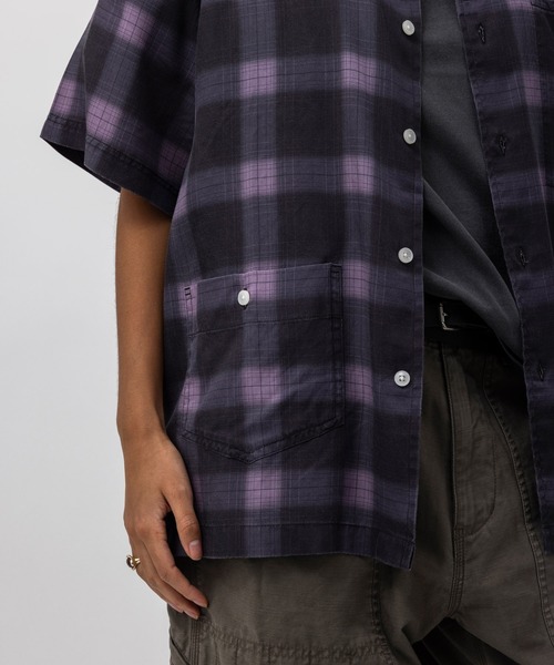 UNION（UNION TOKYO）（ユニオン）の「UNION TOKYO DEANE SS SHIRT ユニオントーキョー シャツ（シャツ/ブラウス・メンズ・ダークブラウン/パープル・S/M/L/XL）」の21枚目の写真