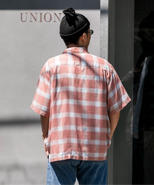 UNION（UNION TOKYO）（ユニオン）の「UNION TOKYO DEANE SS SHIRT ユニオントーキョー シャツ（シャツ/ブラウス・メンズ・ダークブラウン/パープル・S/M/L/XL）」の7枚目の写真