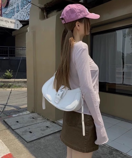 Alvia（アルビア）の「ミニ斜めがけバッグ（ショルダーバッグ・レディース・ホワイト/ブラック/シルバー・FREE）」の22枚目の写真