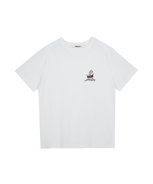 PORTERNA(ポルテナ)の「CHERRY GRAPHIC SHORT SLEEVE T-SHIRT-4COLOR(Tシャツ/カットソー・レディース・チャコールグレー/Beige/アイボリー/レッド・OS)」の16枚目の写真