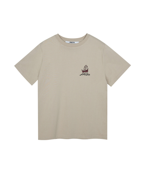PORTERNA(ポルテナ)の「CHERRY GRAPHIC SHORT SLEEVE T-SHIRT-4COLOR(Tシャツ/カットソー・レディース・チャコールグレー/Beige/アイボリー/レッド・OS)」の17枚目の写真