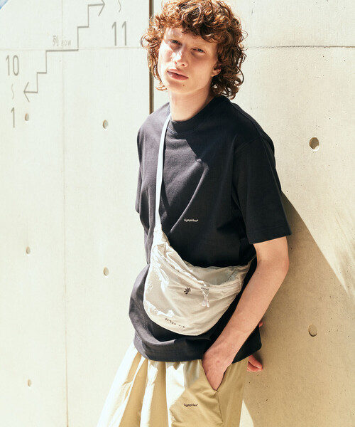 GYMPHLEX（ジムフレックス）の「Gymphlex | ロゴ刺繍 半袖ビッグTシャツ MEN（Tシャツ/カットソー・メンズ・ダークネイビー/ライトグレー/ブルー系その他/オフホワイト/オレンジ系その他・M/L）」の18枚目の写真