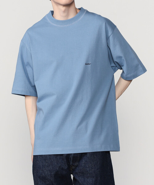 GYMPHLEX（ジムフレックス）の「Gymphlex | ロゴ刺繍 半袖ビッグTシャツ MEN（Tシャツ/カットソー・メンズ・ダークネイビー/ライトグレー/ブルー系その他/オフホワイト/オレンジ系その他・M/L）」の4枚目の写真