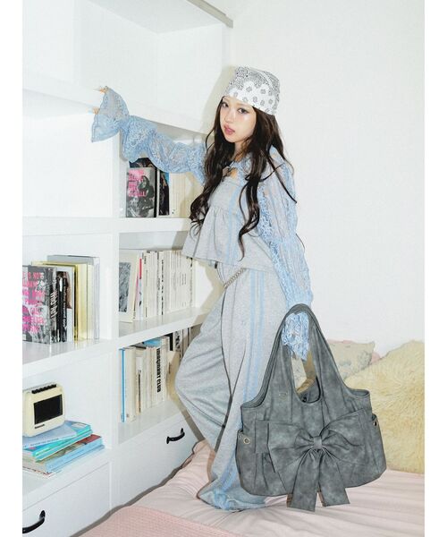 jouetie(ジュエティ)の「【MINAMI×jouetie】ラメスウェットパンツ(その他パンツ・レディース・ブラック/グレー・MEDIUM)」の10枚目の写真