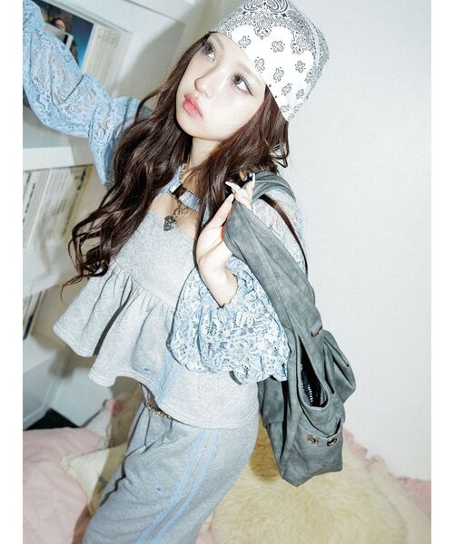 jouetie(ジュエティ)の「【MINAMI×jouetie】ラメスウェットパンツ(その他パンツ・レディース・ブラック/グレー・MEDIUM)」の11枚目の写真