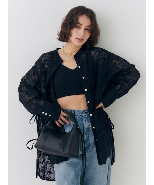 Ungrid（アングリッド）の「フェイクレザーハンドバッグ（ハンドバッグ・レディース・ブラック・FREE）」の10枚目の写真