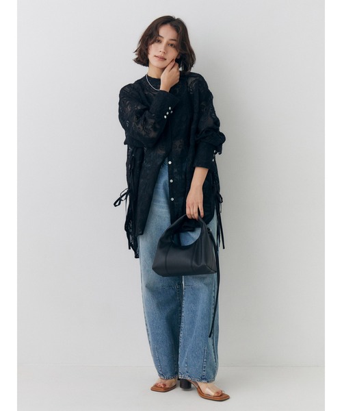 Ungrid（アングリッド）の「フェイクレザーハンドバッグ（ハンドバッグ・レディース・ブラック・FREE）」の5枚目の写真