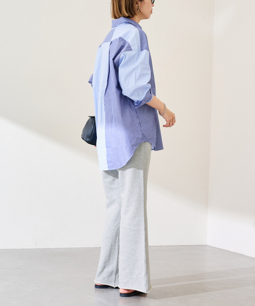 FRAMeWORK（フレームワーク）の「MEAN MACHINE AGE MLB 別注SLACKS SWEATパンツ（スウェットパンツ・レディース・ブラウン/チャコールグレー・MEDIUM/SMALL）」の20枚目の写真