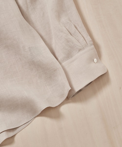markaware(マーカウェア)の「【MARKAWARE/マーカウェア】COMFORT FIT SHIRT/HEMP(シャツ/ブラウス・メンズ・ブラック/ベージュ・2/1)」の8枚目の写真