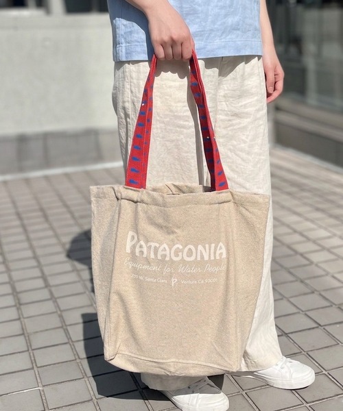 patagonia(パタゴニア)の「【Patagonia】パタゴニア Recycled Market Tote リサイクル マーケット トートバック(トートバッグ・レディース・ベージュ系その他/レッド・FREE)」の2枚目の写真