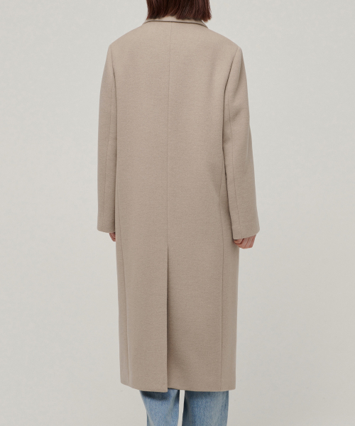MUSINSA STANDARD WOMAN（ムシンサスタンダードウーマン）の「ウィメンズカシミヤブレンドオーバーショルダーシングルコート[ベージュ]（チェスターコート・レディース・その他・LARGE）」の4枚目の写真