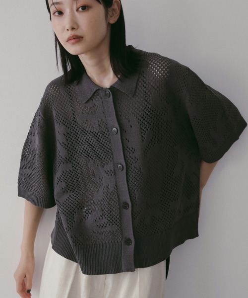 anuke（アンヌーク）の「Typewriter Shirring Tops（Tシャツ