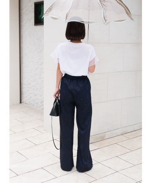 BeBeoD(べベッド)の「フラワーリボンタックパンツ(その他パンツ・レディース・ネイビー/ピンク/ベージュ・フリー)」の8枚目の写真