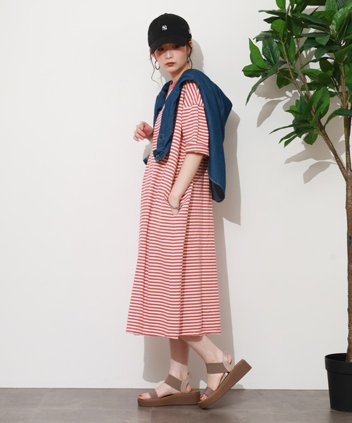 SO（エスオー）の「ワンピース（ワンピース・レディース・オレンジ/ブラウン・FREE）」の5枚目の写真