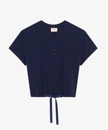 Repetto | クロップ トップ w/サテンリボン / S0704(Tシャツ/カットソー)