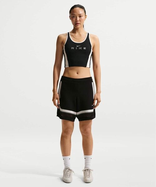 NIKE(ナイキ)の「ナイキ スポーツウェア ウィメンズ タイト グラフィック タンクトップ / Nike Sportswear Women's Tight Graphic Tank Top IF0553-010 Black(タンクトップ・レディース・ブラック・XL/XS/S/M/L)」の4枚目の写真