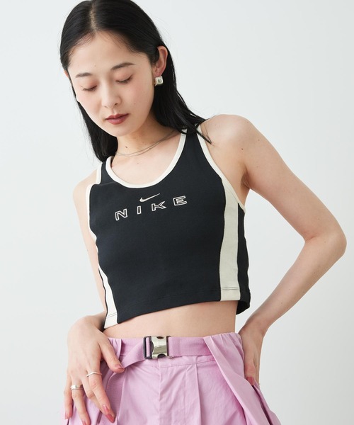 NIKE(ナイキ)の「ナイキ スポーツウェア ウィメンズ タイト グラフィック タンクトップ / Nike Sportswear Women's Tight Graphic Tank Top IF0553-010 Black(タンクトップ・レディース・ブラック・XL/XS/S/M/L)」の14枚目の写真