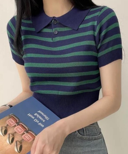 semplice（センプリチェ）の「ニット・セーター【韓国ファッション】（ニット/セーター・レディース・ブラック/キャメル/ホワイト/ベージュ/ブルー・F）」の8枚目の写真
