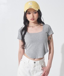 ANAP | スクエアネック シンプルTシャツ(Tシャツ/カットソー)