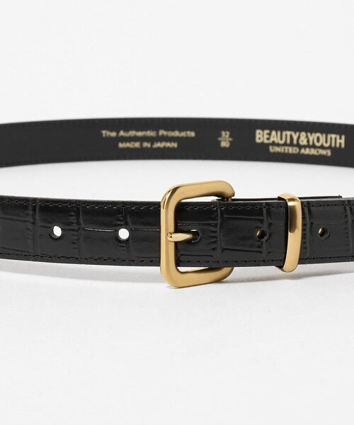 BEAUTY&YOUTH UNITED ARROWS(ビューティーアンドユースユナイテッドアローズ)の「エンボス ベルト 25mm(ベルト・メンズ・ブラック・34inch/36inch/30inch/32inch)」の4枚目の写真