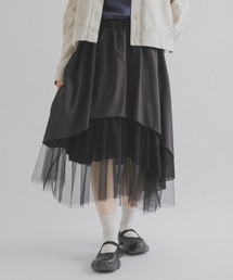 MIDIUMISOLID ASYMMETRY TIERED SK