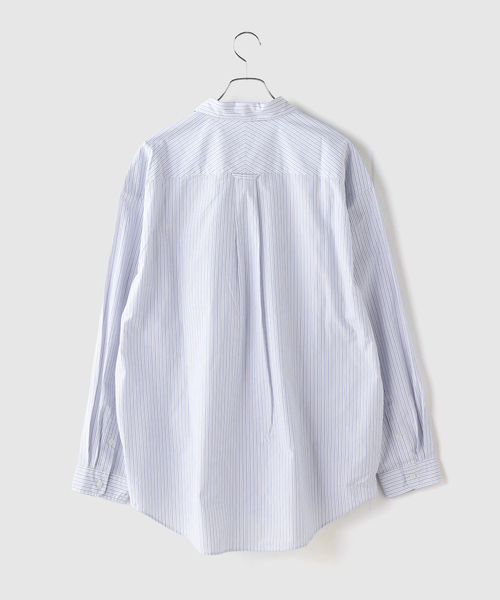 YESEYESEE（イエスアイシー）の「YESEYESEE / イエスアイシー Plop Stripe Shirt（シャツ/ブラウス・メンズ・ライトグリーン/ホワイト・LARGE/MEDIUM）」の7枚目の写真