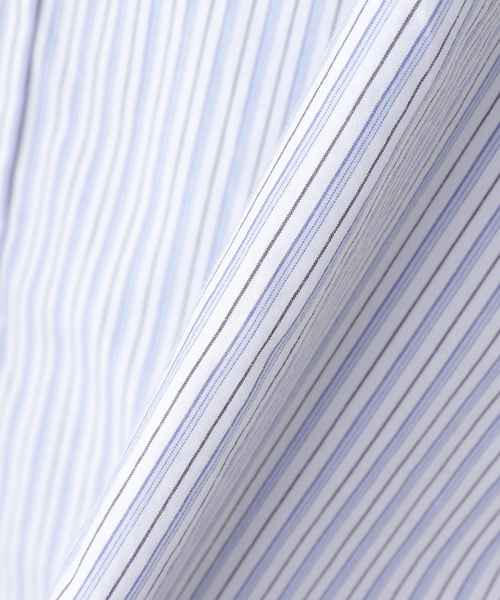 YESEYESEE（イエスアイシー）の「YESEYESEE / イエスアイシー Plop Stripe Shirt（シャツ/ブラウス・メンズ・ライトグリーン/ホワイト・LARGE/MEDIUM）」の4枚目の写真