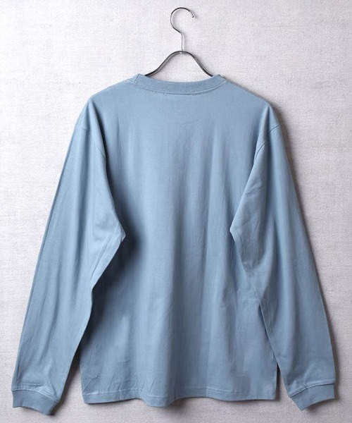 WBSB（ダブルビーエスビー）の「WBSB/ダブルビーエスビー Fave L/S TEE クルーネック ロングスリーブTシャツ メンズ 秋 秋服 2026年秋冬（Tシャツ/カットソー・メンズ・ホワイト/ライトブルー/ブラック・M/L/XL）」の6枚目の写真