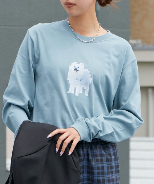 WBSB（ダブルビーエスビー）の「WBSB/ダブルビーエスビー Fave L/S TEE クルーネック ロングスリーブTシャツ メンズ 秋 秋服 2026年秋冬（Tシャツ/カットソー・メンズ・ホワイト/ライトブルー/ブラック・M/L/XL）」の13枚目の写真