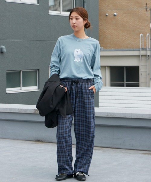 WBSB（ダブルビーエスビー）の「WBSB/ダブルビーエスビー Fave L/S TEE クルーネック ロングスリーブTシャツ メンズ 秋 秋服 2026年秋冬（Tシャツ/カットソー・メンズ・ホワイト/ライトブルー/ブラック・M/L/XL）」の15枚目の写真