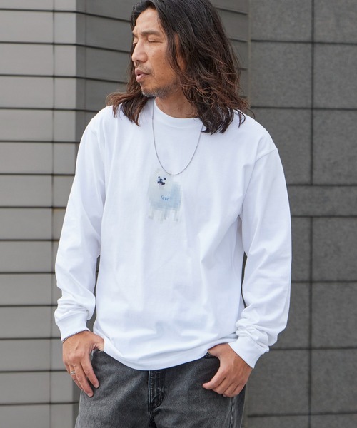 WBSB（ダブルビーエスビー）の「WBSB/ダブルビーエスビー Fave L/S TEE クルーネック ロングスリーブTシャツ メンズ 秋 秋服 2026年秋冬（Tシャツ/カットソー・メンズ・ホワイト/ライトブルー/ブラック・M/L/XL）」の22枚目の写真