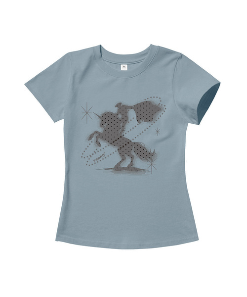 VENHIT(ベンヒット)の「ホースファイター スリムフィット 半袖Tシャツ(Tシャツ/カットソー・レディース・グレー/ピンク/ミント・SMALL/MEDIUM/LARGE)」の2枚目の写真
