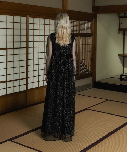 et.UNiVER(エトユニベール)の「Ribbon tulle dress(ドレス・レディース・テラコッタ/ブラック/グレー・SMALL/MEDIUM/LARGE)」の9枚目の写真