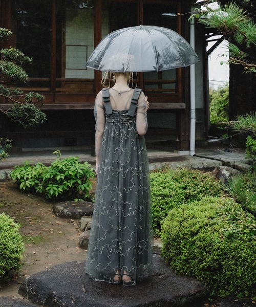 et.UNiVER(エトユニベール)の「Ribbon tulle dress(ドレス・レディース・テラコッタ/ブラック/グレー・SMALL/MEDIUM/LARGE)」の20枚目の写真