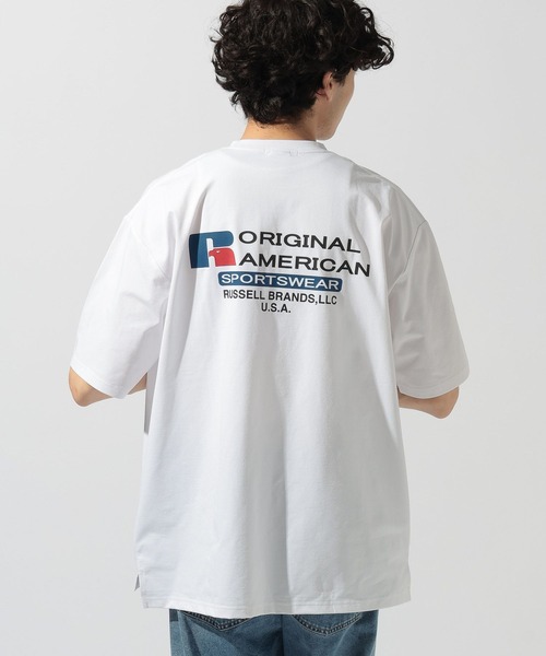 Russell Athletic(ラッセルアスレティック)の「【Russell Athletic】別注STRETCH JERSEY S/S POCKET TEE(Tシャツ/カットソー・メンズ・グレー/チャコール/ホワイト/ベージュ・MEDIUM/LARGE)」の1枚目の写真