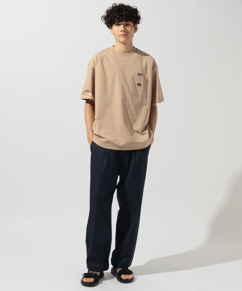 Russell Athletic(ラッセルアスレティック)の「【Russell Athletic】別注STRETCH JERSEY S/S POCKET TEE(Tシャツ/カットソー・メンズ・グレー/チャコール/ホワイト/ベージュ・MEDIUM/LARGE)」の19枚目の写真