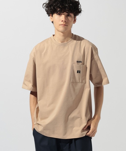 Russell Athletic(ラッセルアスレティック)の「【Russell Athletic】別注STRETCH JERSEY S/S POCKET TEE(Tシャツ/カットソー・メンズ・グレー/チャコール/ホワイト/ベージュ・MEDIUM/LARGE)」の21枚目の写真