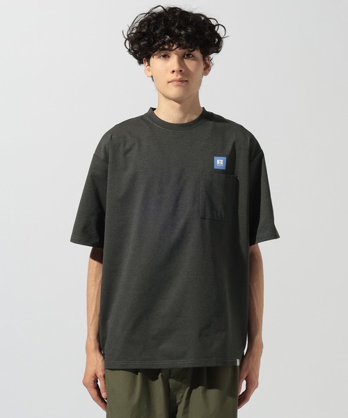 Russell Athletic(ラッセルアスレティック)の「【Russell Athletic】別注STRETCH JERSEY S/S POCKET TEE(Tシャツ/カットソー・メンズ・グレー/チャコール/ホワイト/ベージュ・MEDIUM/LARGE)」の22枚目の写真