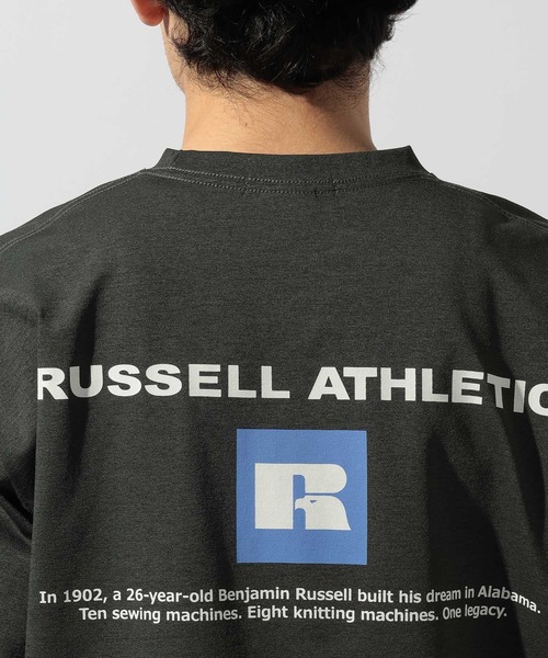 Russell Athletic(ラッセルアスレティック)の「【Russell Athletic】別注STRETCH JERSEY S/S POCKET TEE(Tシャツ/カットソー・メンズ・グレー/チャコール/ホワイト/ベージュ・MEDIUM/LARGE)」の14枚目の写真