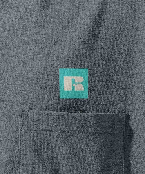 Russell Athletic(ラッセルアスレティック)の「【Russell Athletic】別注STRETCH JERSEY S/S POCKET TEE(Tシャツ/カットソー・メンズ・グレー/チャコール/ホワイト/ベージュ・MEDIUM/LARGE)」の11枚目の写真