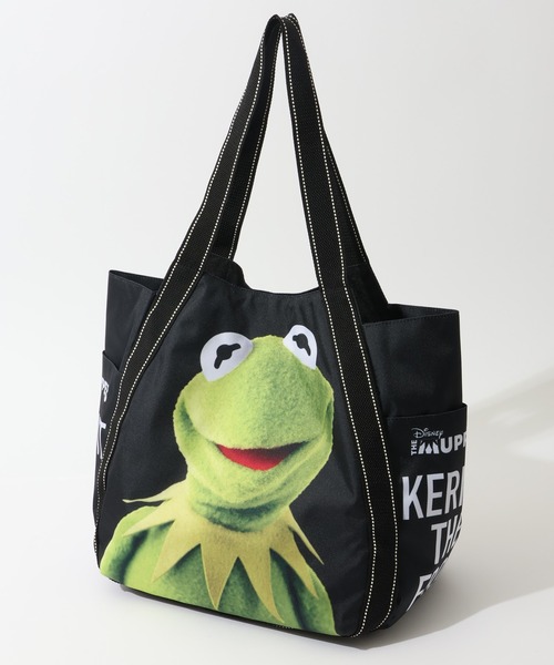 Disney(ディズニー)の「【DISNEY/ディズニー】カーミット アソートデザイン バルーントートバッグ(トートバッグ・メンズ・ブラック系1/ブラック系・FREE)」の1枚目の写真