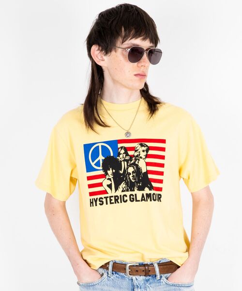 HYSTERIC GLAMOUR(ヒステリックグラマー)の「FREE BIRD Tシャツ(Tシャツ/カットソー・メンズ・ブラック/ホワイト/イエロー・LARGE/MEDIUM/X-LARGE/SMALL)」の6枚目の写真