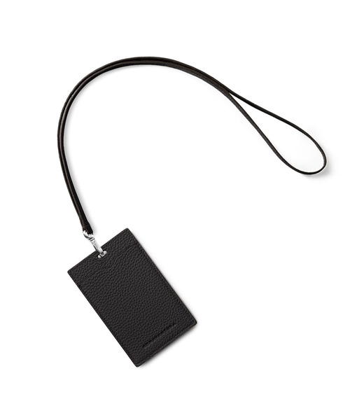 IDカードホルダー シュリンクレザー (縦型) シルバーメタル（カード