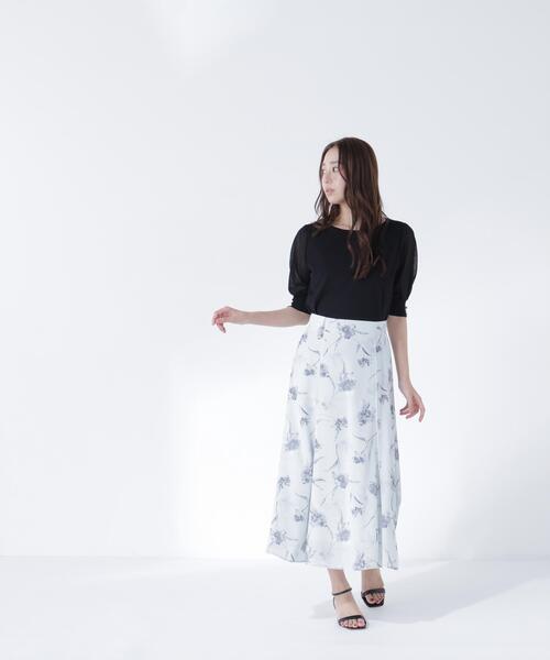 NATURAL BEAUTY BASIC(ナチュラルビューティーベーシック)の「シアースリーブニット(ニット/セーター・レディース・ベージュ/ブラック/オリーブ・フリ-)」の10枚目の写真