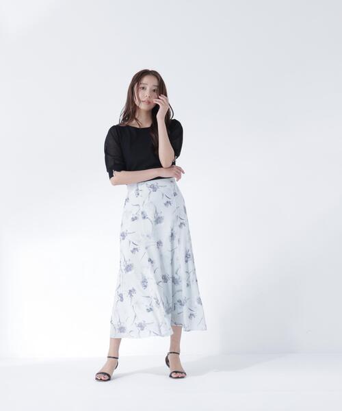 NATURAL BEAUTY BASIC(ナチュラルビューティーベーシック)の「シアースリーブニット(ニット/セーター・レディース・ベージュ/ブラック/オリーブ・フリ-)」の12枚目の写真