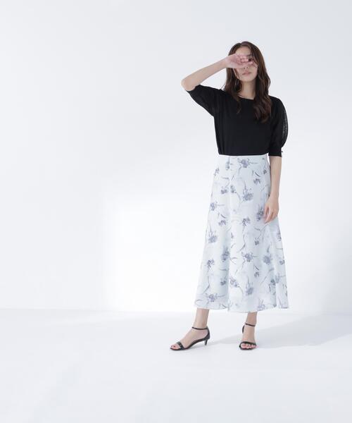 NATURAL BEAUTY BASIC(ナチュラルビューティーベーシック)の「シアースリーブニット(ニット/セーター・レディース・ベージュ/ブラック/オリーブ・フリ-)」の14枚目の写真